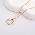 [LUXE JEWELRY] JUSTE NECKLACE FULL DIAMOND