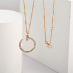 [LUXE JEWELRY] JUSTE NECKLACE FULL DIAMOND