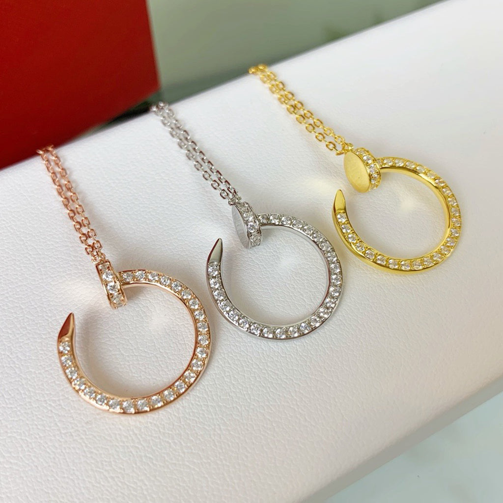 [LUXE JEWELRY] JUSTE NECKLACE FULL DIAMOND