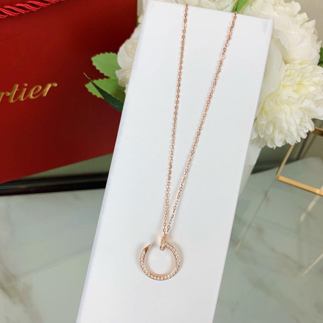 [LUXE JEWELRY] JUSTE NECKLACE FULL DIAMOND