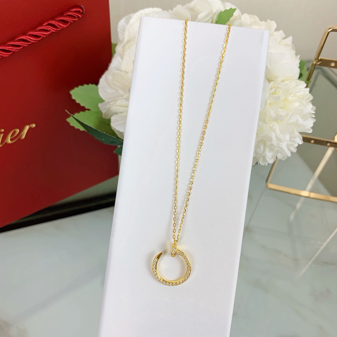 [LUXE JEWELRY] JUSTE NECKLACE FULL DIAMOND