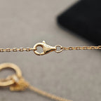 [LUXE JEWELRY] JUSTE NECKLACE HALF DIAMOND