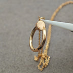 [LUXE JEWELRY] JUSTE NECKLACE HALF DIAMOND