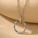 [LUXE JEWELRY] JUSTE NECKLACE HALF DIAMOND
