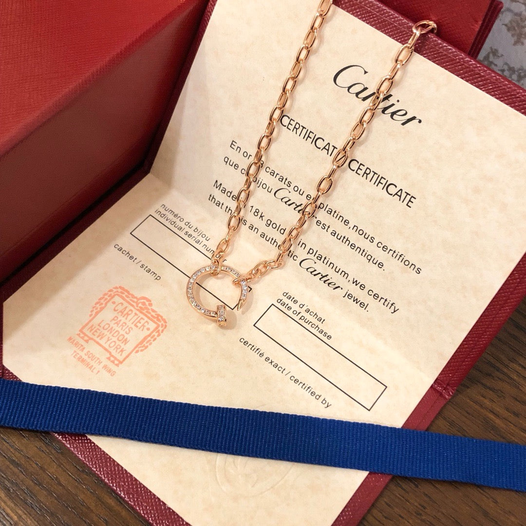 [LUXE JEWELRY] JUSTE NECKLACE FULL DIAMONDS