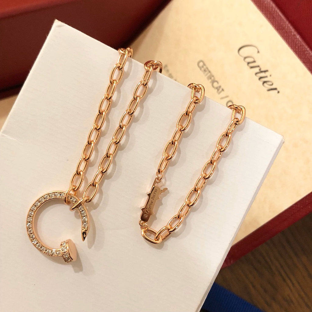 [LUXE JEWELRY] JUSTE NECKLACE FULL DIAMONDS