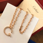 [LUXE JEWELRY] JUSTE NECKLACE FULL DIAMONDS