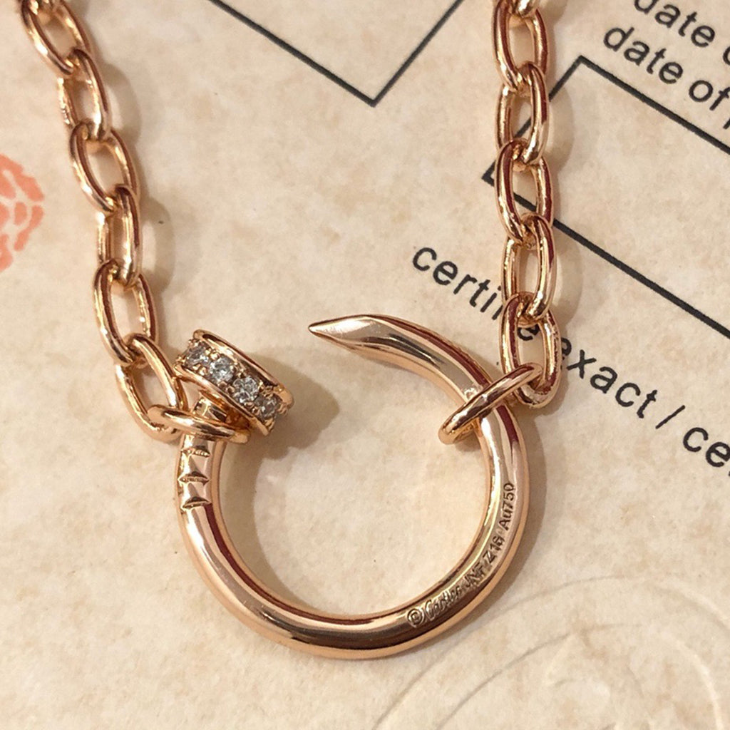 [LUXE JEWELRY] JUSTE NECKLACE FULL DIAMONDS