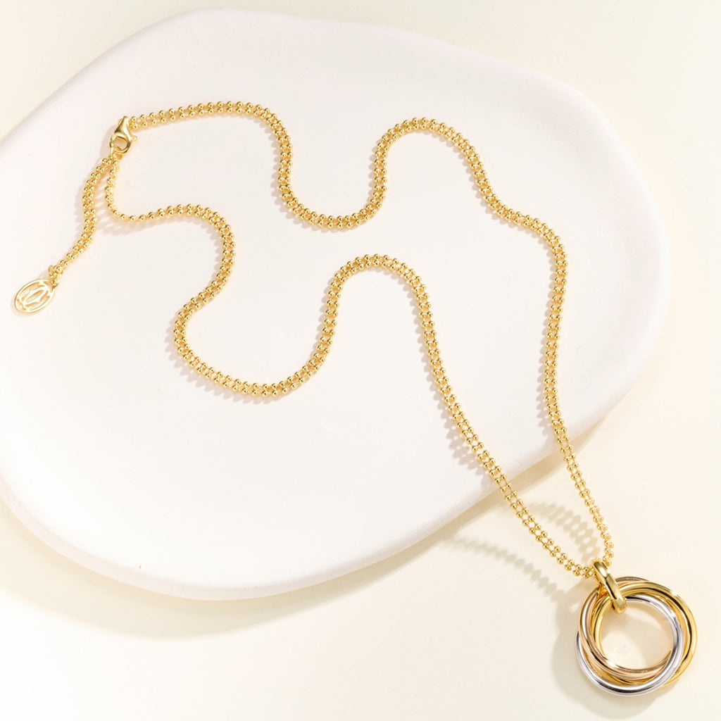 [LUXE JEWELRY] TRINITY LARGE NECKLACE