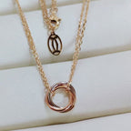 [LUXE JEWELRY] TRINITY MINI NECKLACE