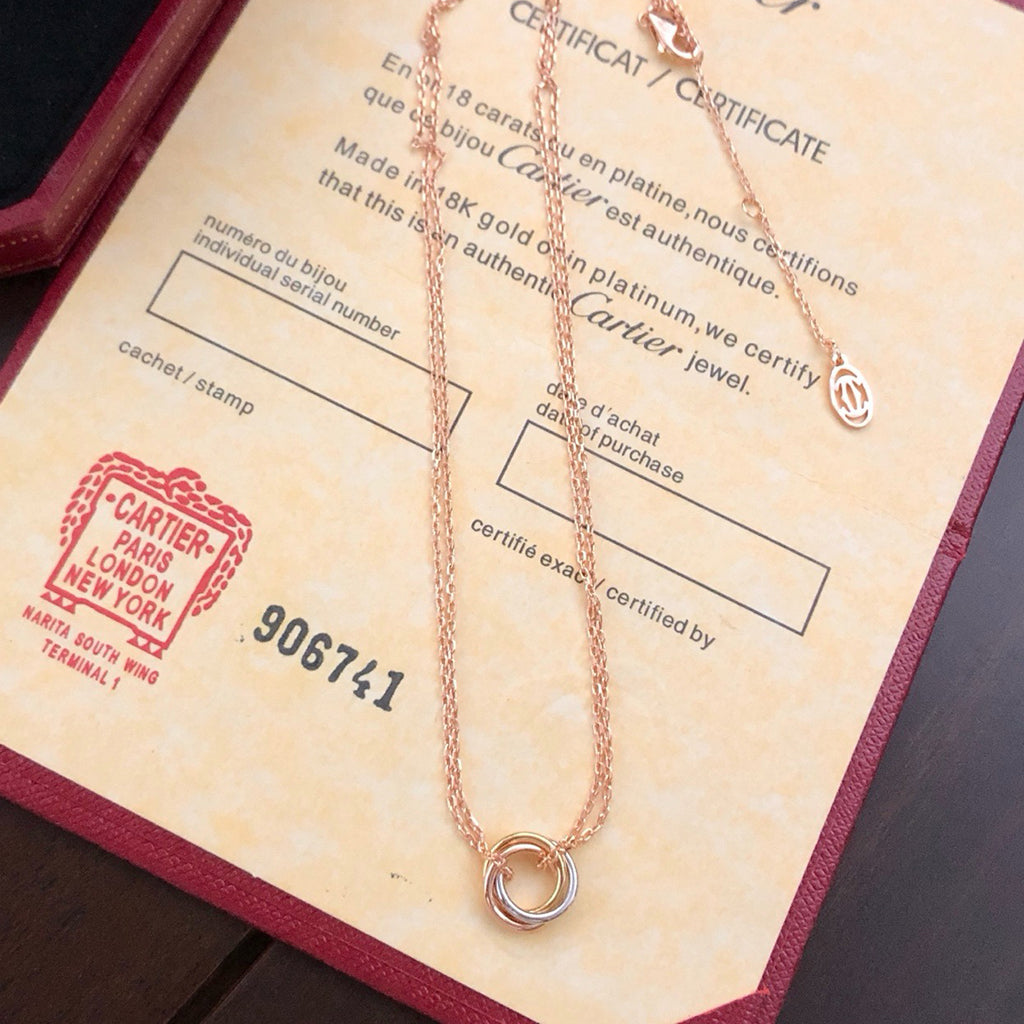[LUXE JEWELRY] TRINITY MINI NECKLACE
