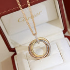 [LUXE JEWELRY] TRINITY MEDIUM  DIAMONDS NECKLACE