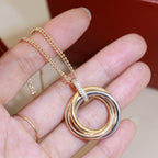 [LUXE JEWELRY] TRINITY MEDIUM  DIAMONDS NECKLACE
