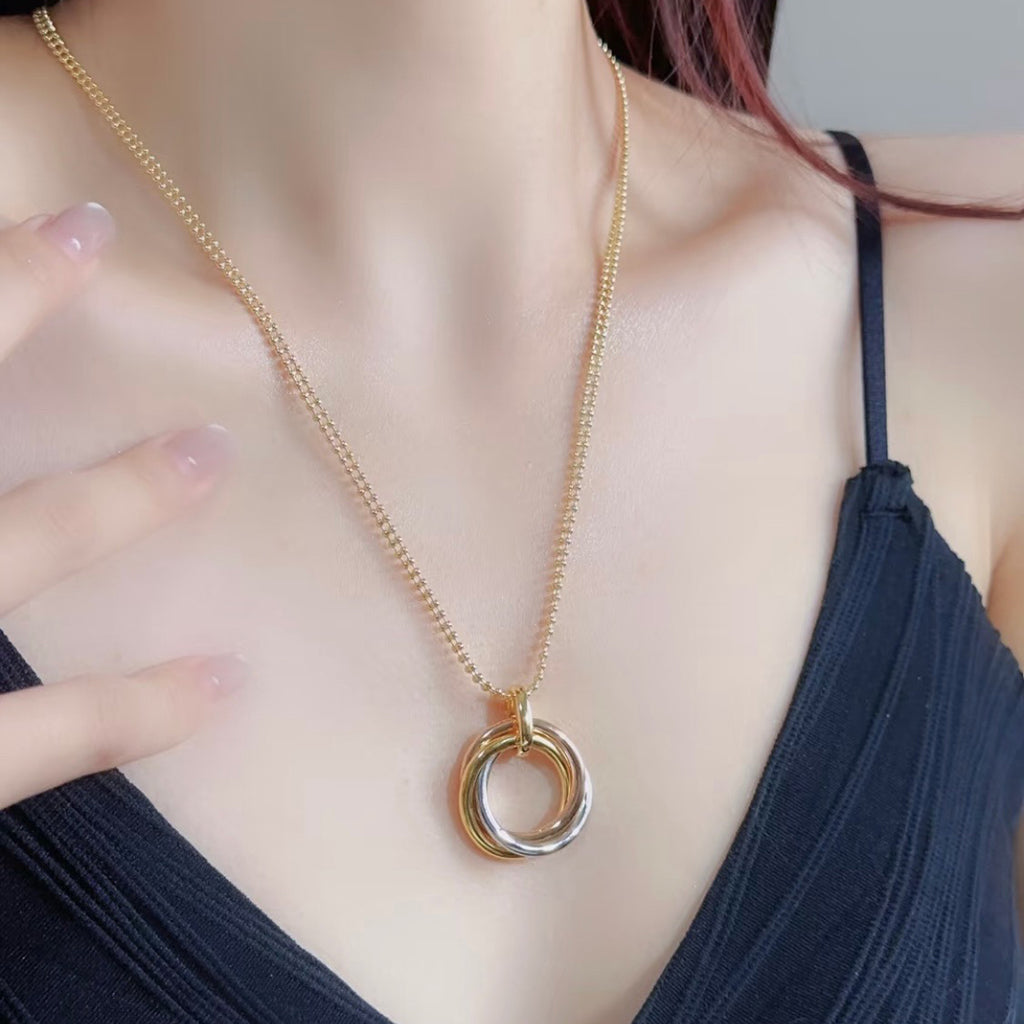 [LUXE JEWELRY] TRINITY LARGE NECKLACE