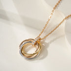 [LUXE JEWELRY] TRINITY MEDIUM  DIAMONDS NECKLACE