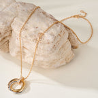 [LUXE JEWELRY] TRINITY MEDIUM  DIAMONDS NECKLACE