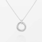 [LUXE JEWELRY] TRINITY LARGE FULL DIAMOND  NECKLACE