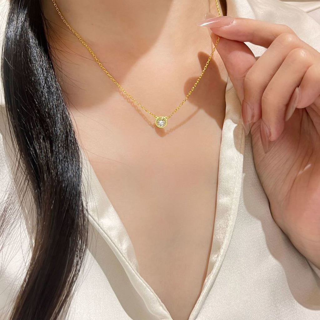 [LUXE JEWELRY] DAMOUR DIAMOND NECKLACE