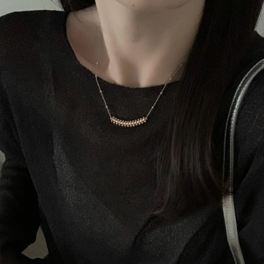 [LUXE JEWELRY] CLASH  SMALL FULL DIAMOND NECKLACE