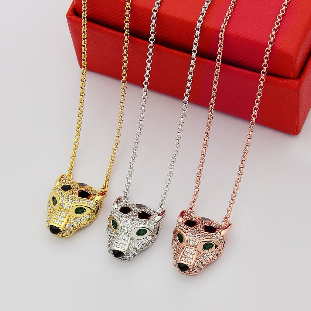 [LUXE JEWELRY] PANTHERE FULL DIAMOND NECKLACE