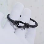 [LUXE JEWELRY]FORCE LARGE SERIES HORSESHOE BLACK SAMURAI BRACELET