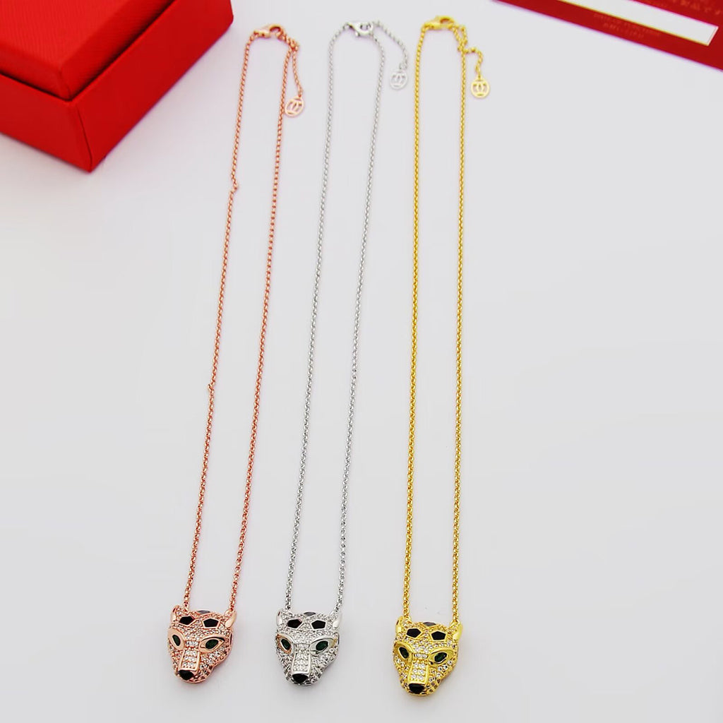 [LUXE JEWELRY] PANTHERE FULL DIAMOND NECKLACE