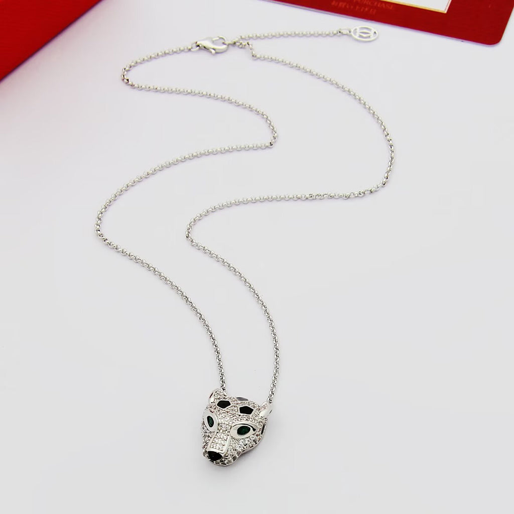 [LUXE JEWELRY] PANTHERE FULL DIAMOND NECKLACE