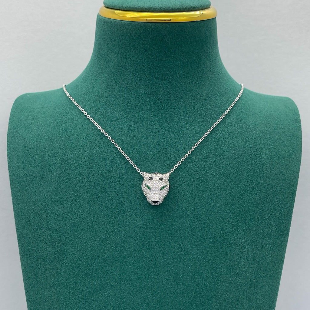[LUXE JEWELRY] PANTHERE FULL DIAMOND NECKLACE