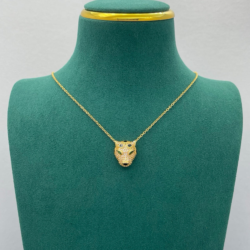 [LUXE JEWELRY] PANTHERE FULL DIAMOND NECKLACE