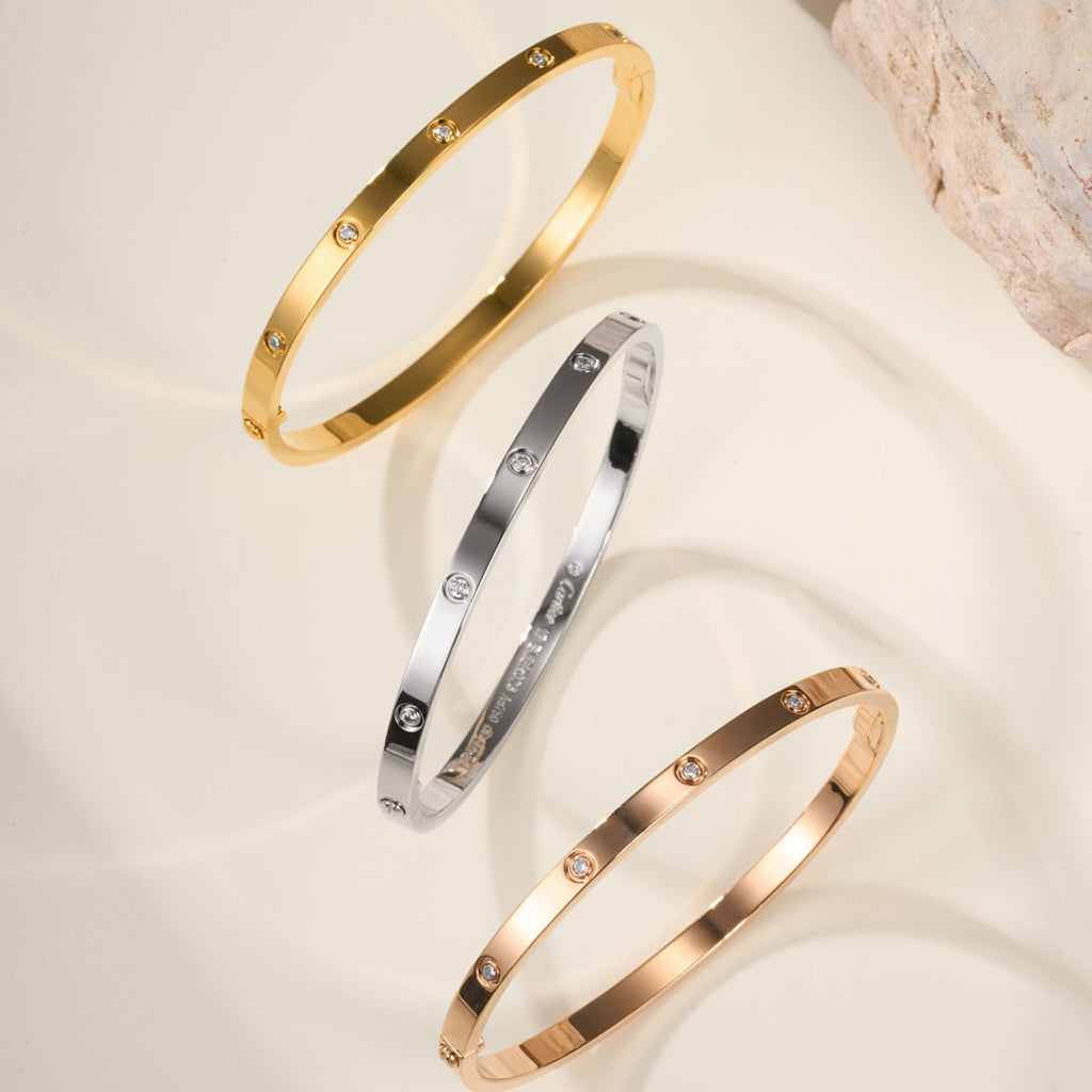 [LUXE JEWELRY] LOVE BRACELET 3.65MM 10 DIAMONDS