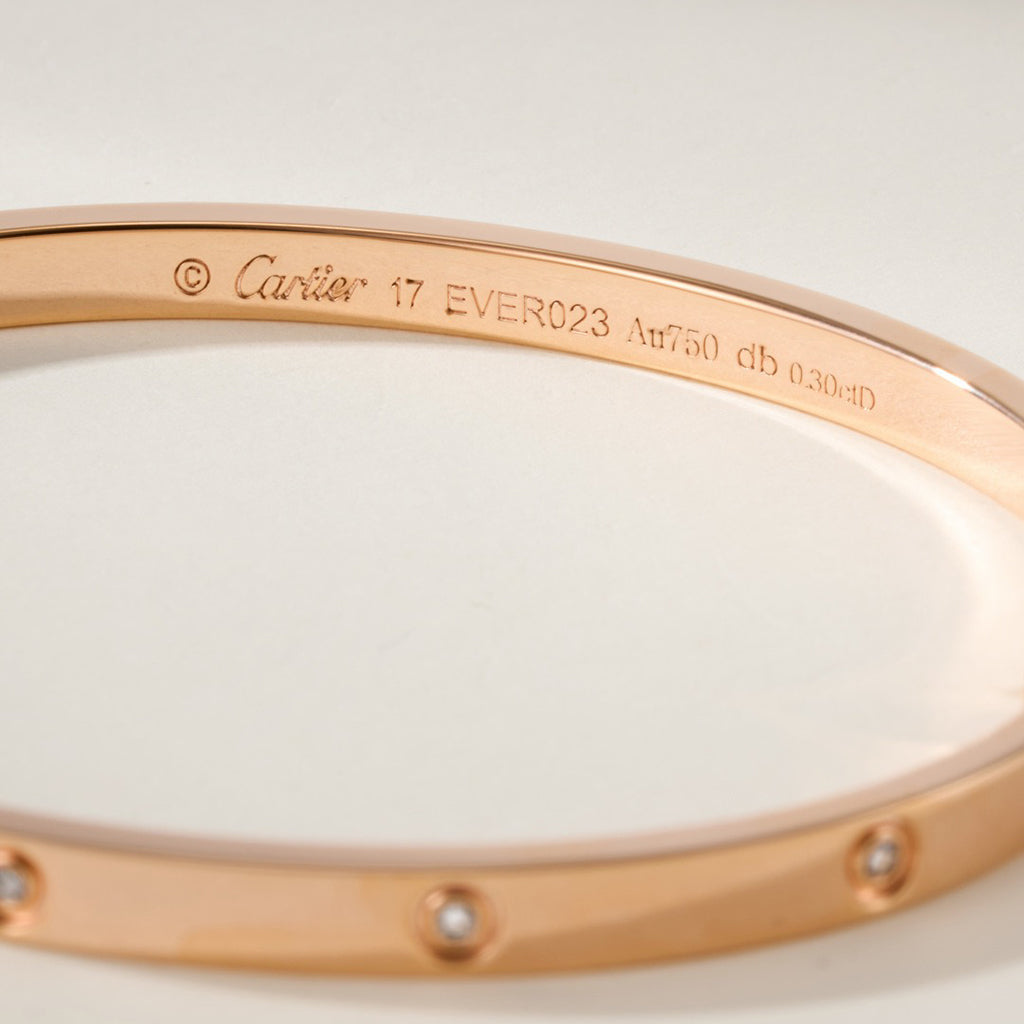[LUXE JEWELRY] LOVE BRACELET 3.65MM 10 DIAMONDS