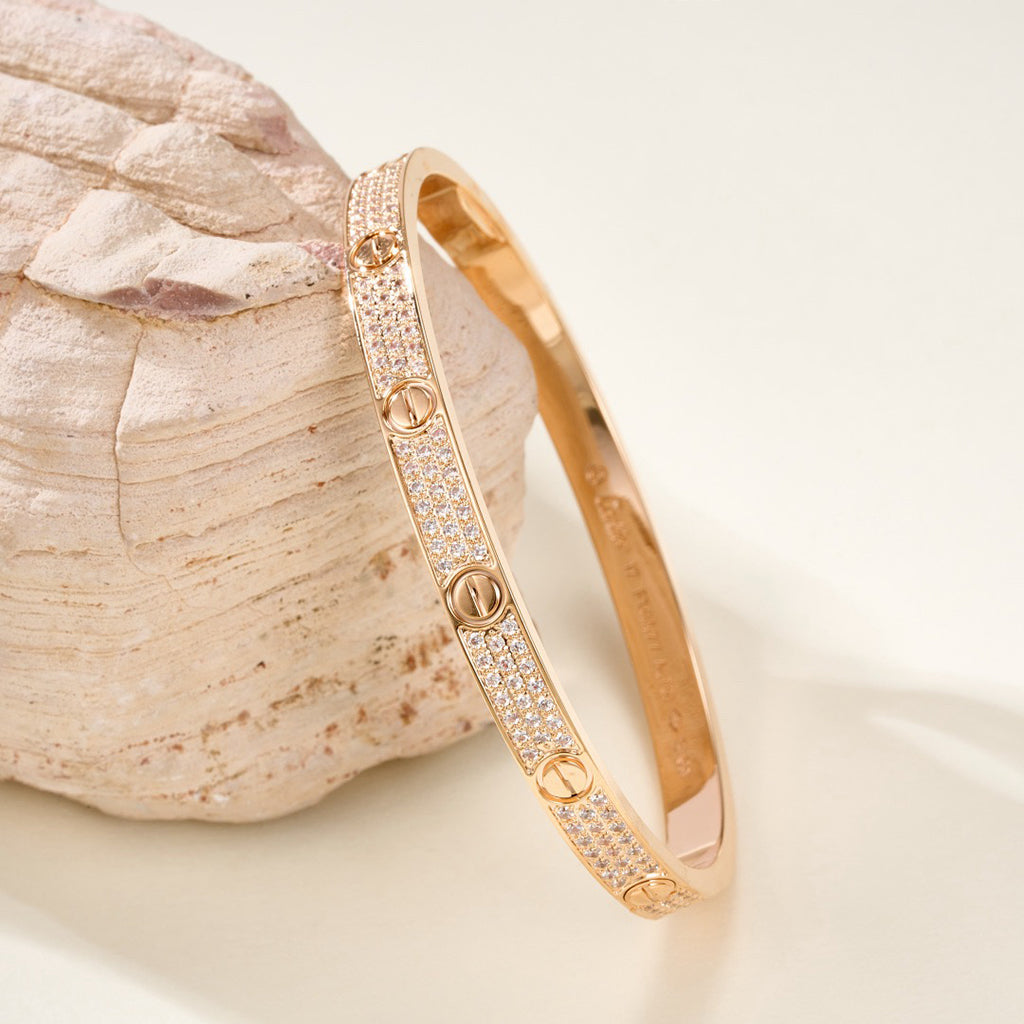 [LUXE JEWELRY] LOVE BRACELET 4.8MM DIAMOND-PAVED