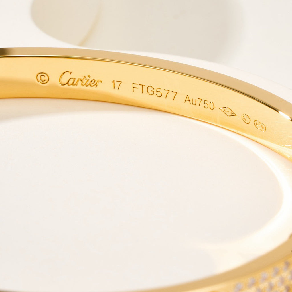 [LUXE JEWELRY] LOVE BRACELET 4.8MM DIAMOND-PAVED