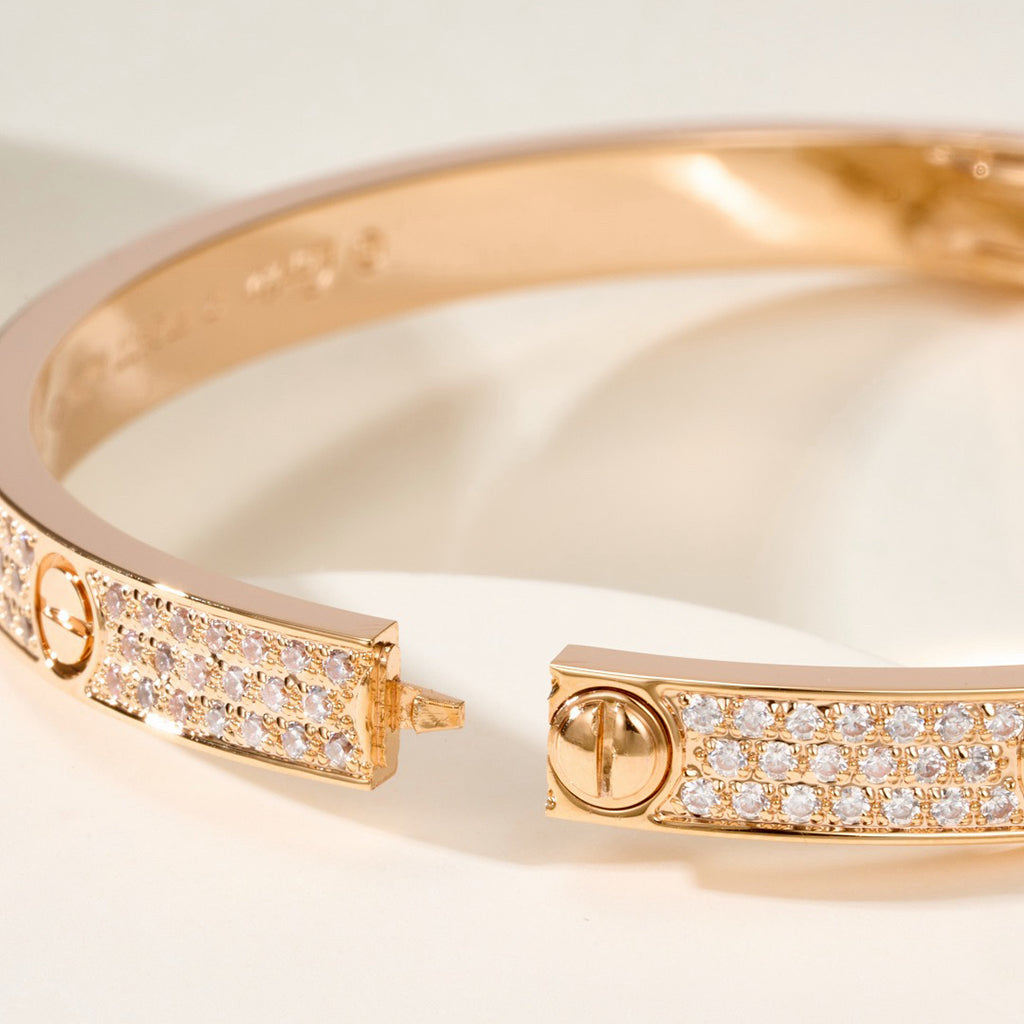 [LUXE JEWELRY] LOVE BRACELET 4.8MM DIAMOND-PAVED