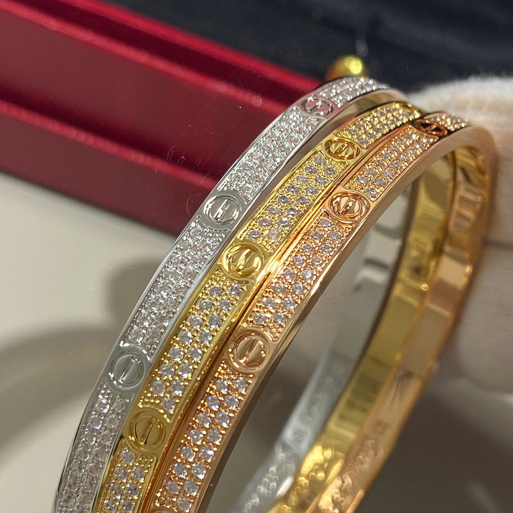 [LUXE JEWELRY] LOVE BRACELET 3.65MM DIAMOND-PAVED