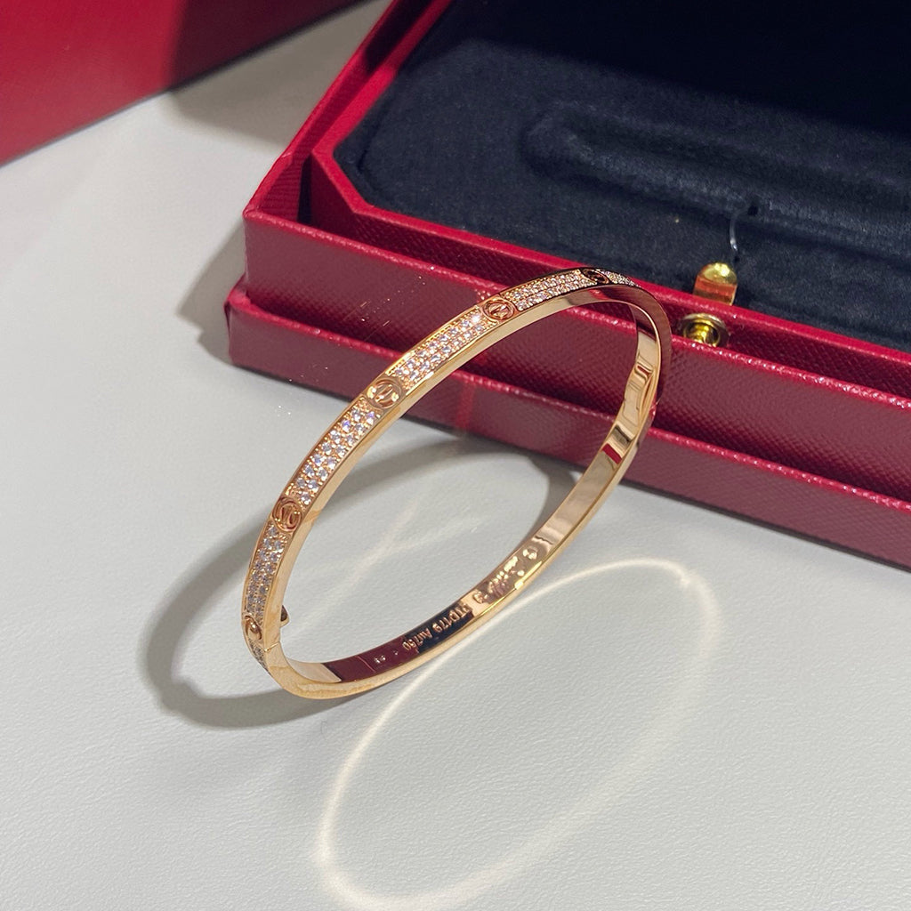 [LUXE JEWELRY] LOVE BRACELET 3.65MM DIAMOND-PAVED