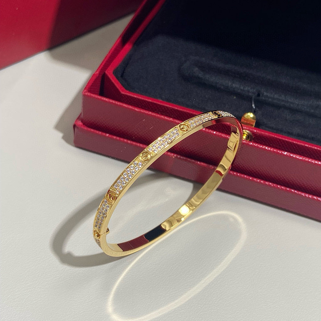 [LUXE JEWELRY] LOVE BRACELET 3.65MM DIAMOND-PAVED