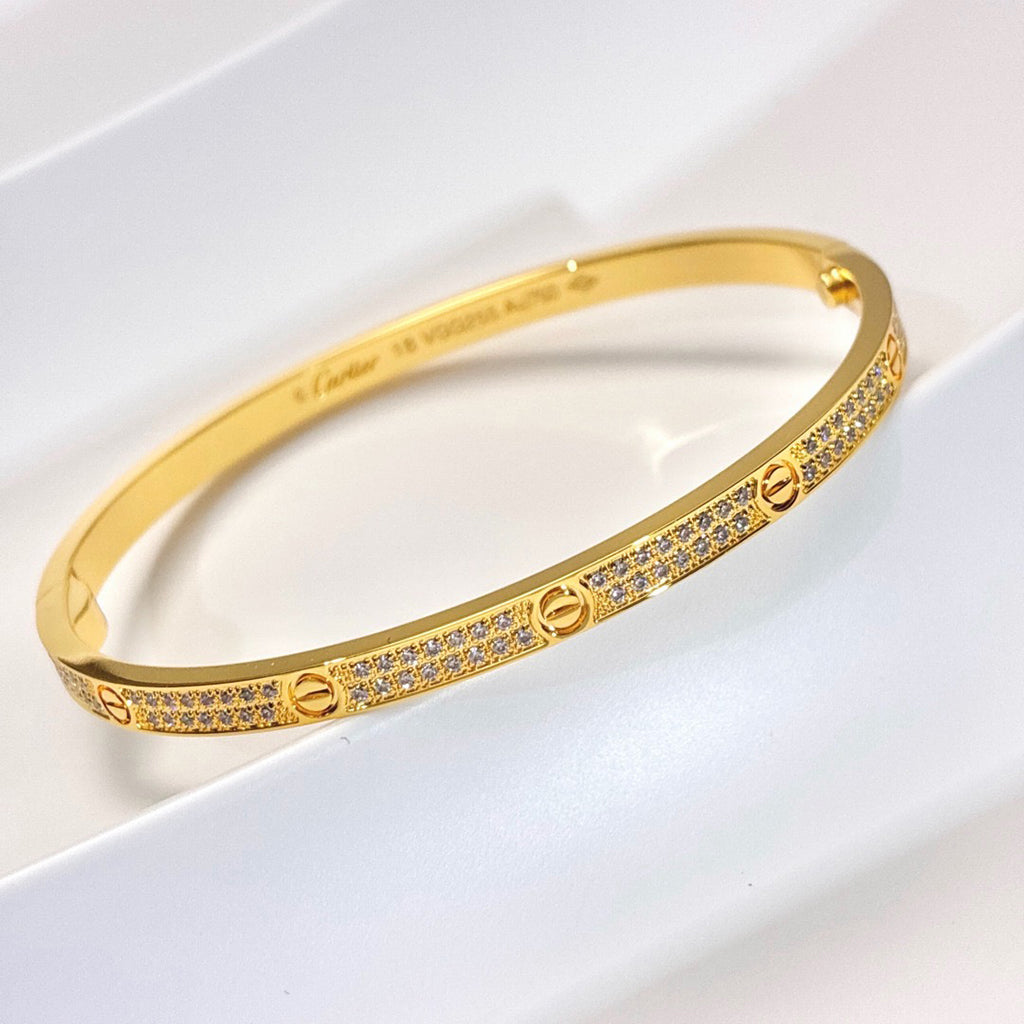 [LUXE JEWELRY] LOVE BRACELET 3.65MM DIAMOND-PAVED