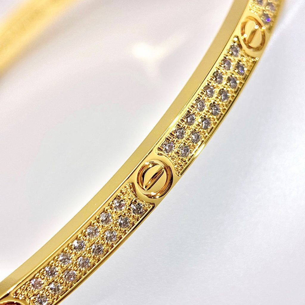 [LUXE JEWELRY] LOVE BRACELET 3.65MM DIAMOND-PAVED