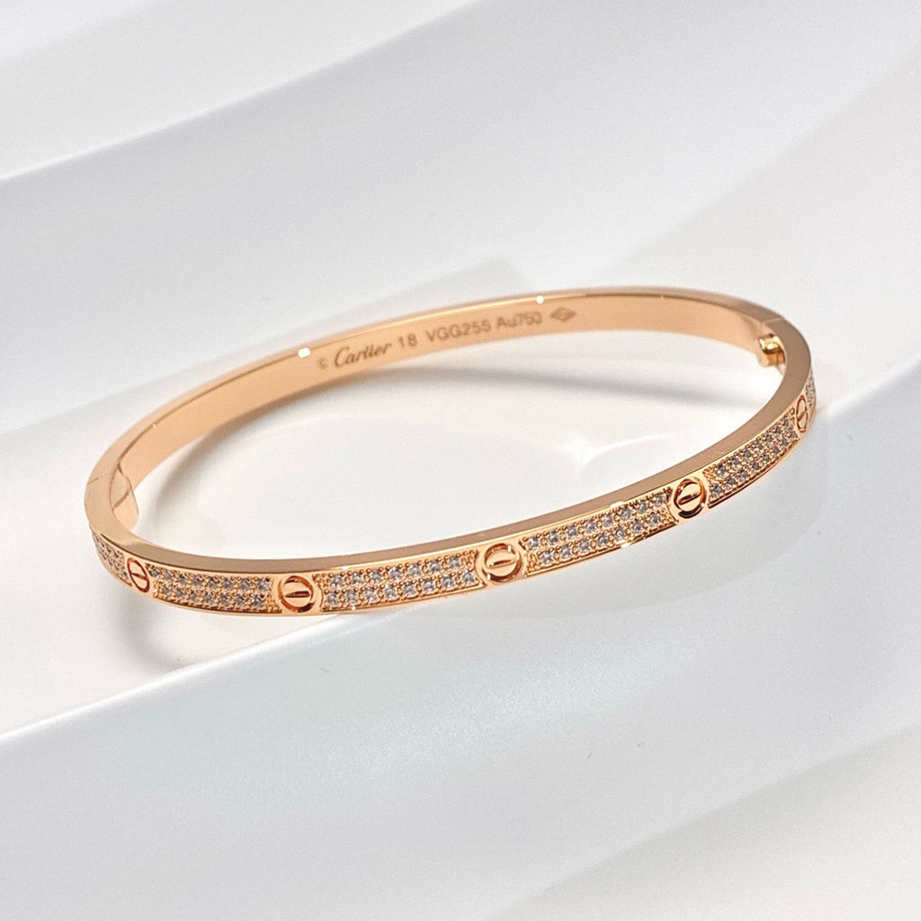 [LUXE JEWELRY] LOVE BRACELET 3.65MM DIAMOND-PAVED