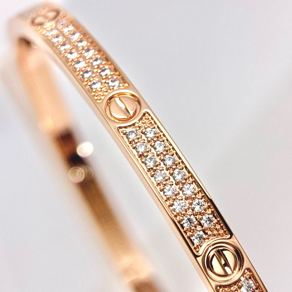 [LUXE JEWELRY] LOVE BRACELET 3.65MM DIAMOND-PAVED