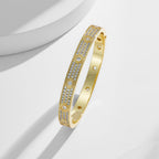 [LUXE JEWELRY] LOVE BRACELET 6.1MM DIAMOND-PAVED 10 BIG DIAMONDS