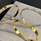 [LUXE JEWELRY] LOVE BRACELET 6.1MM 4 DIAMONDS