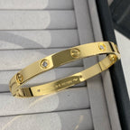 [LUXE JEWELRY] LOVE BRACELET 6.1MM 4 DIAMONDS