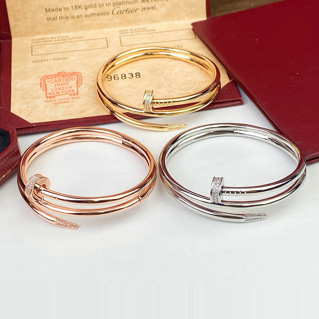 [LUXE JEWELRY] JUSTE BRACELET 3.5MM DOUBLE ROW DIAMOND