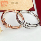 [LUXE JEWELRY] JUSTE BRACELET 3.5MM DOUBLE ROW DIAMOND