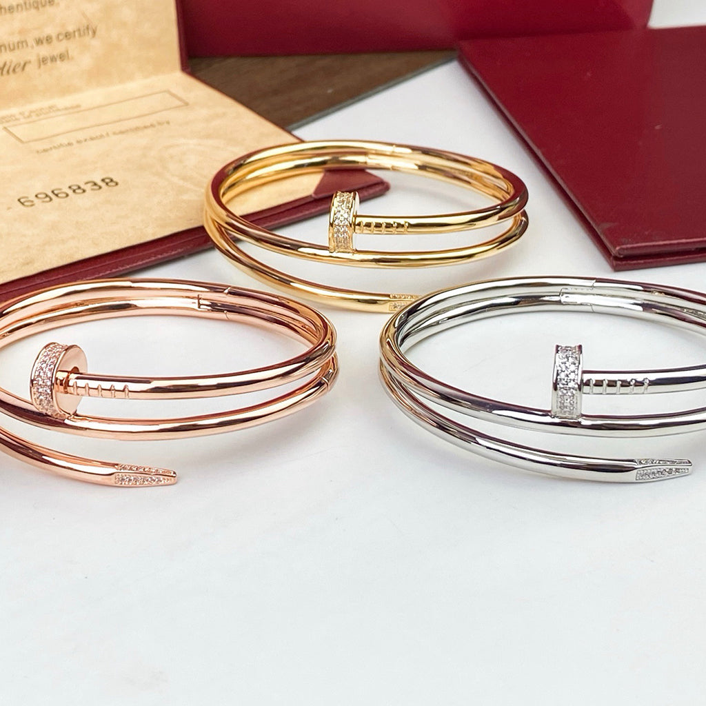 [LUXE JEWELRY] JUSTE BRACELET 3.5MM DOUBLE ROW DIAMOND