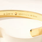 [LUXE JEWELRY] LOVE BRACELET 6.1MM 1 DIAMOND OPEN CUFF