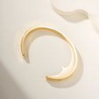 [LUXE JEWELRY] LOVE BRACELET 6.1MM 1 DIAMOND OPEN CUFF