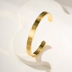[LUXE JEWELRY] LOVE BRACELET 6.1MM OPEN CUFF